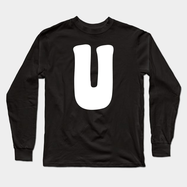 Letter U Long Sleeve T-Shirt by Xtian Dela ✅